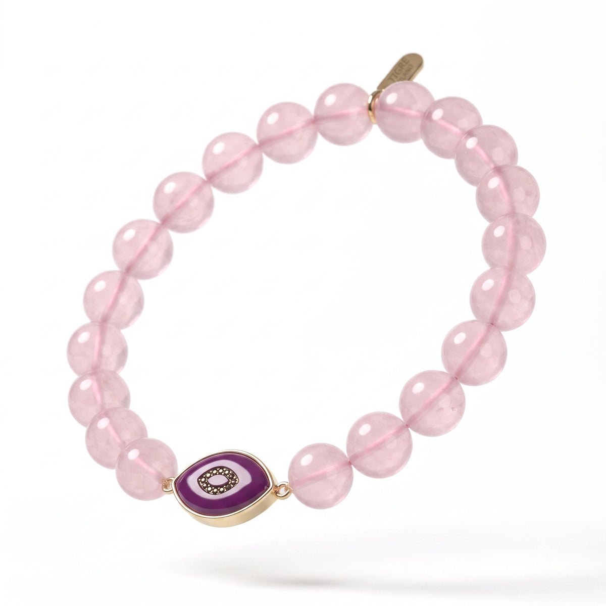 Regard Violet Eye Rose Quartz Bracelet