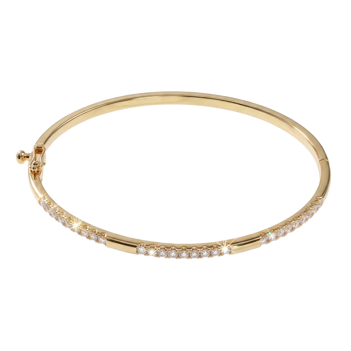 Diamond Bracelet, 3 Sections, Yellow Gold