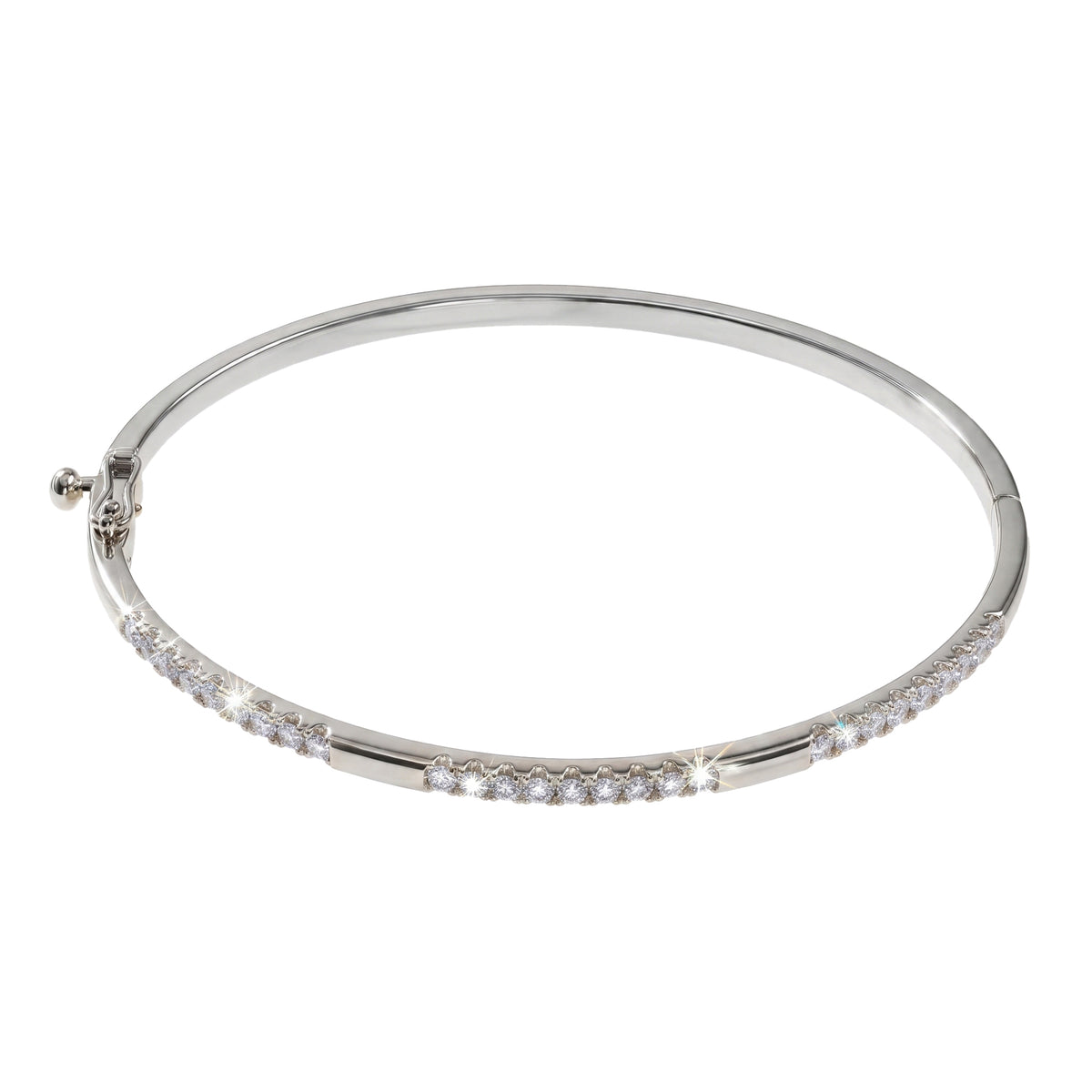 Diamond Bracelet, 3 Sections, White Gold