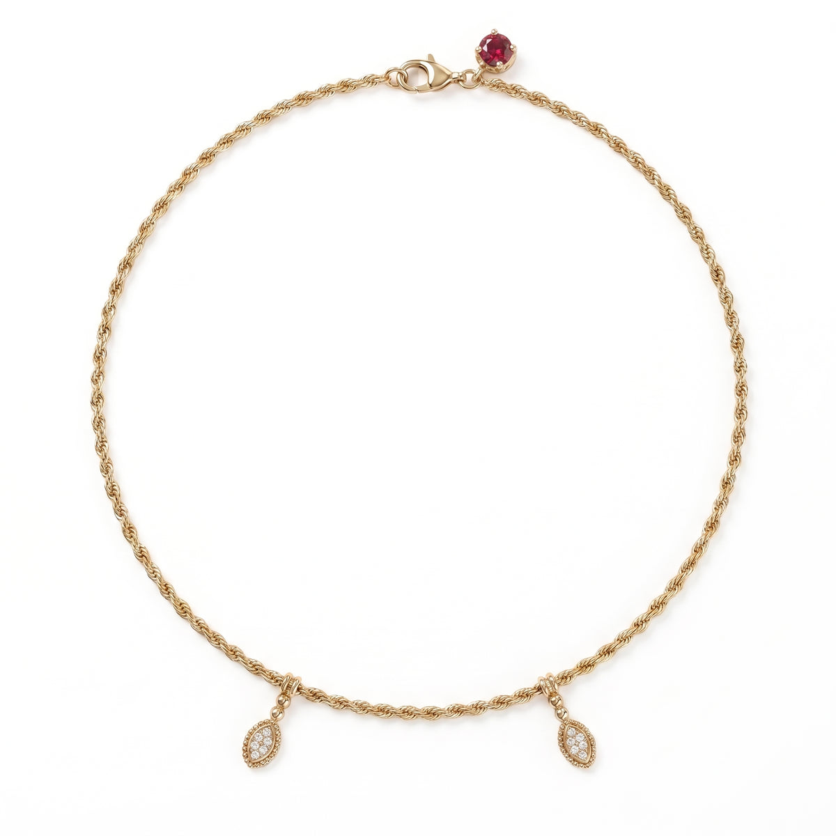 Marquise Diamond Anklet, 2 Motifs