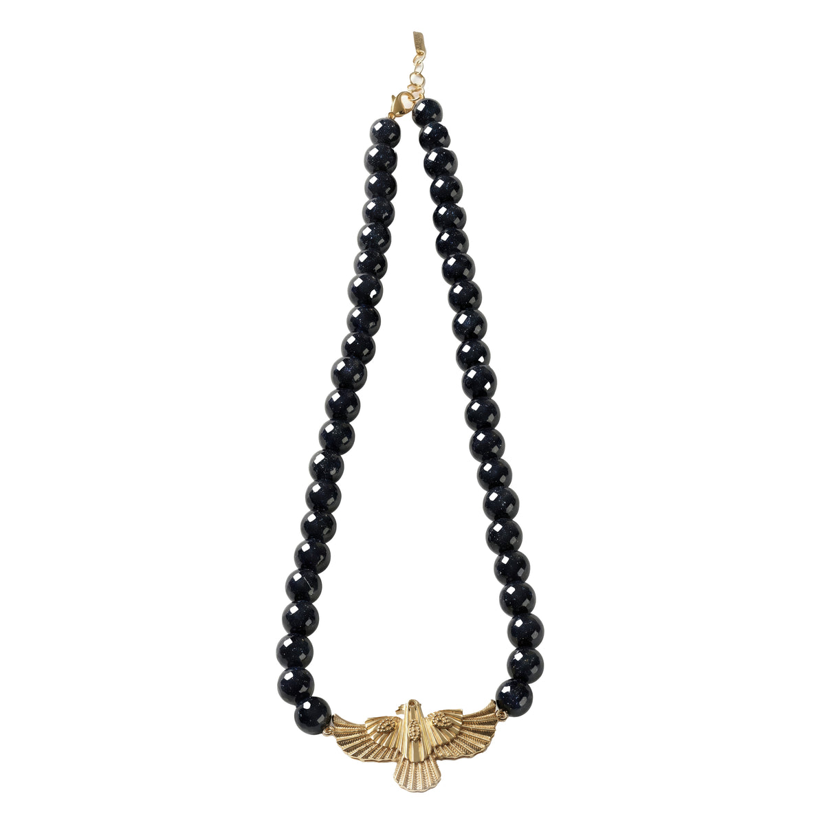 Faucon Shimmering Green Bead Necklace