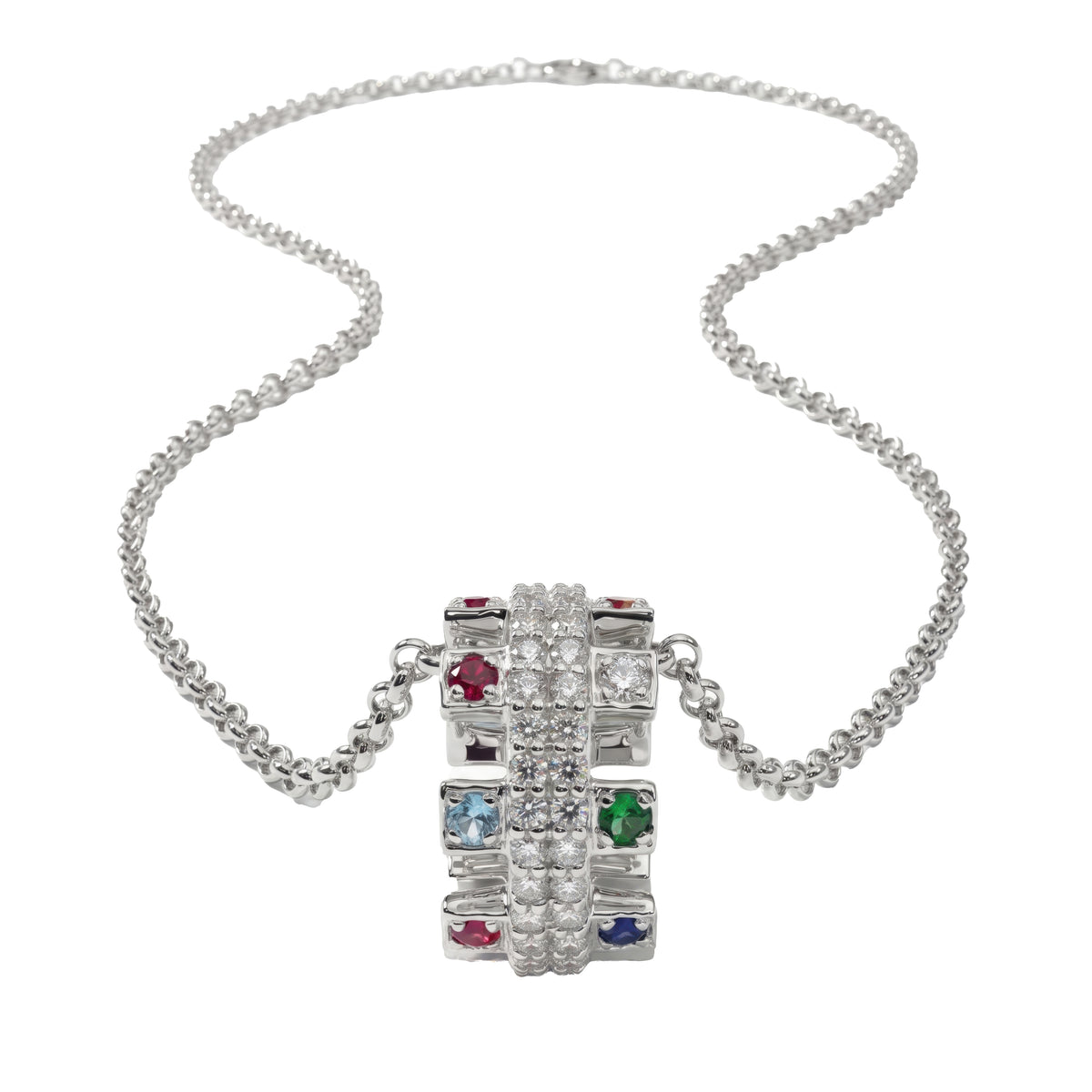 Buzzle Solitaire Diamond Pendant Necklace
