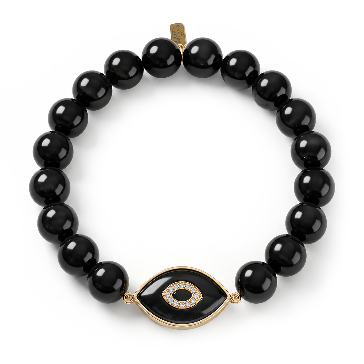 Regard Noir Onyx Bead Bracelet