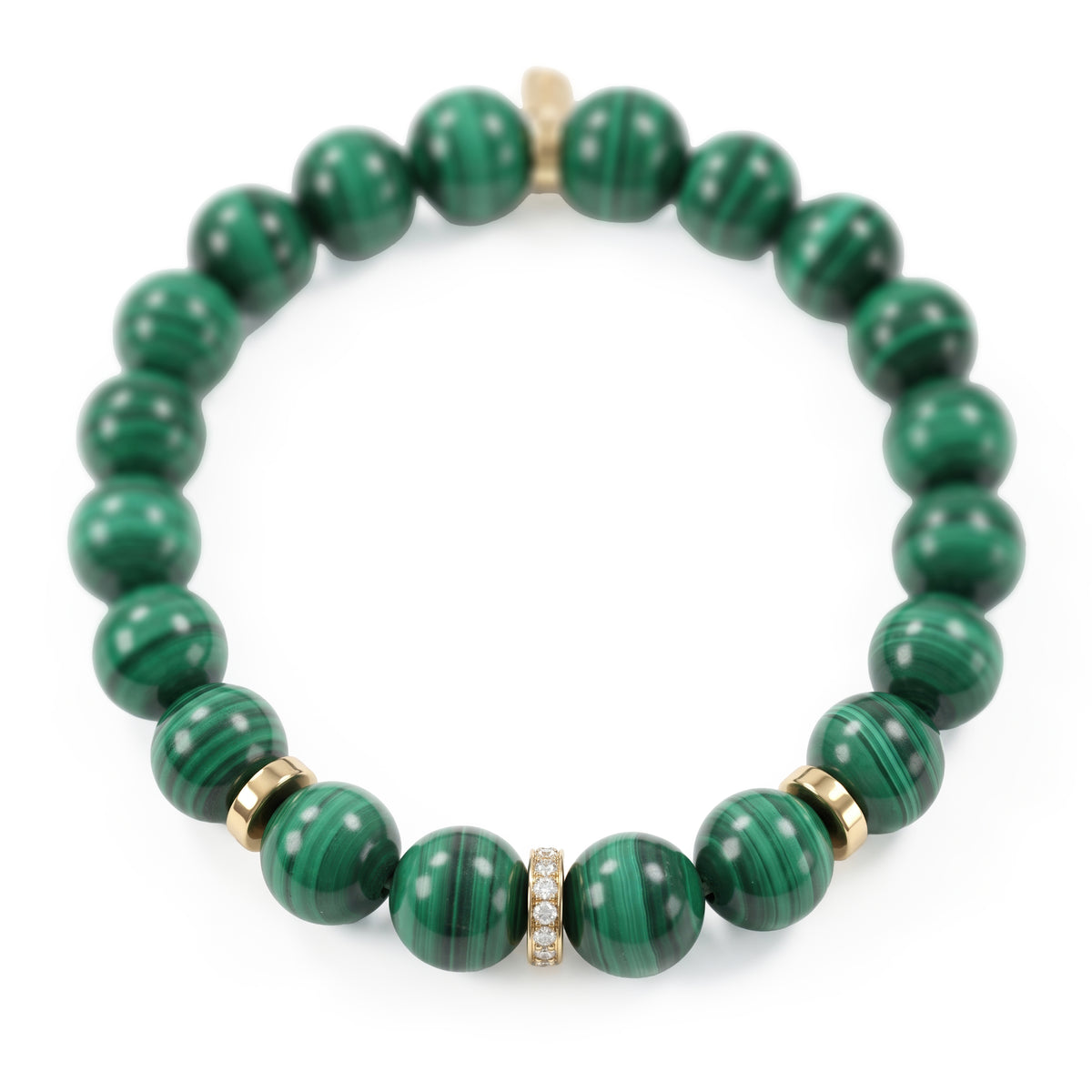 Malachite Bracelet, 3 Stoppers