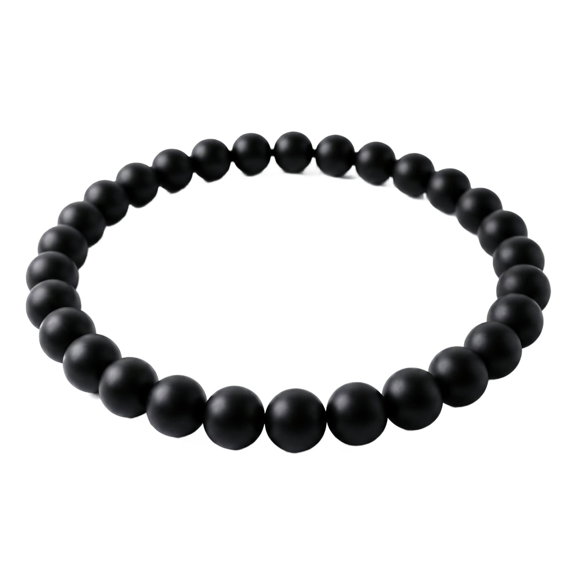 Onyx Velours Matte Bead Bracelet