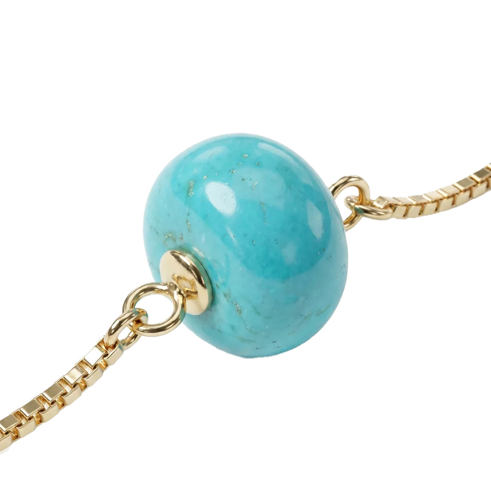 Turquoise Necklace, 18 Beads