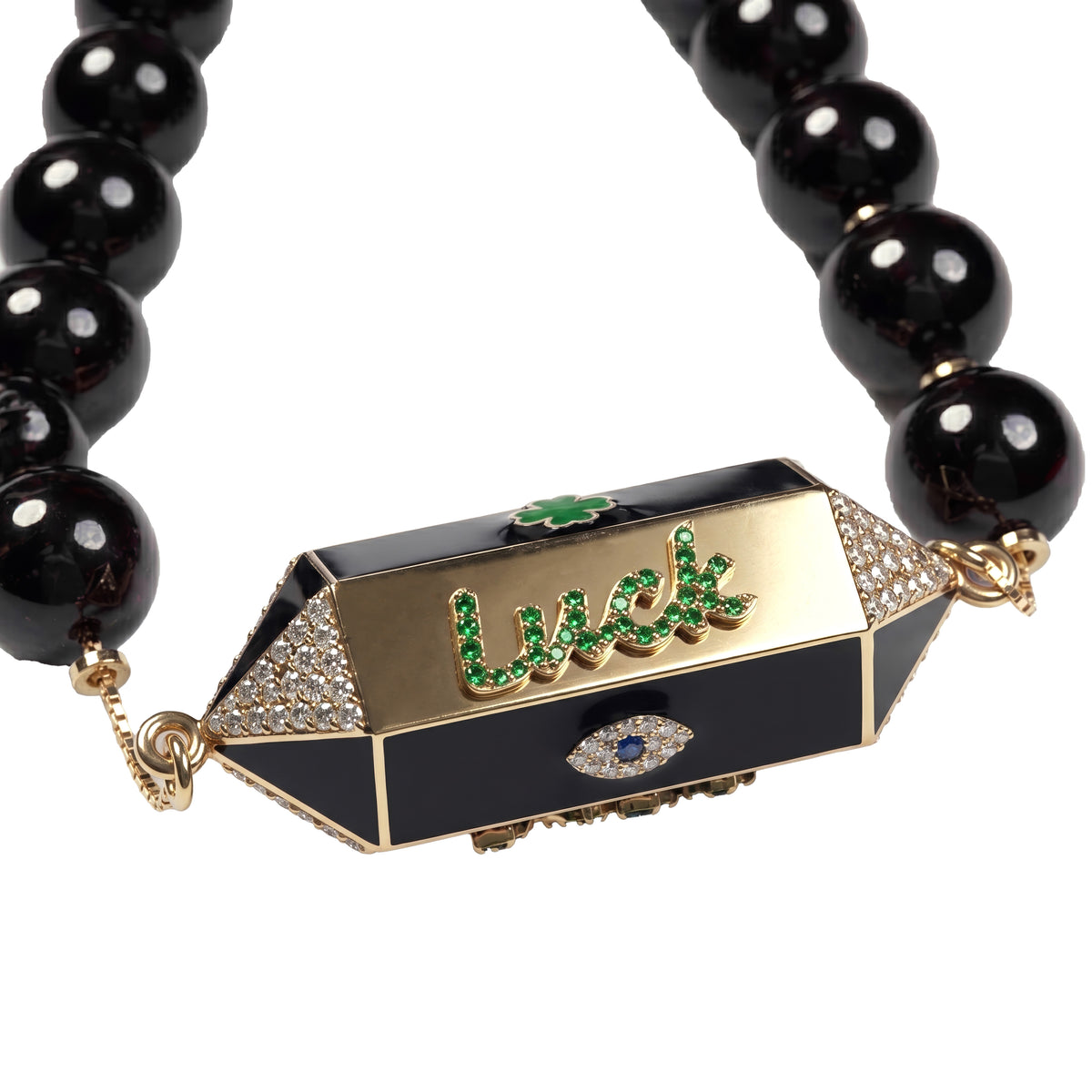 Fanous Garnet Gold Necklace