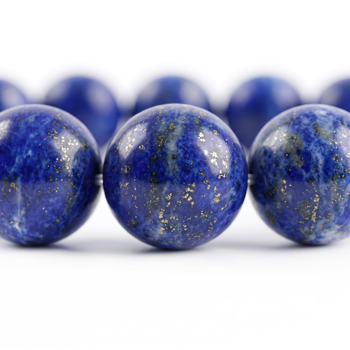 Lapis Velours Matte Bead Bracelet