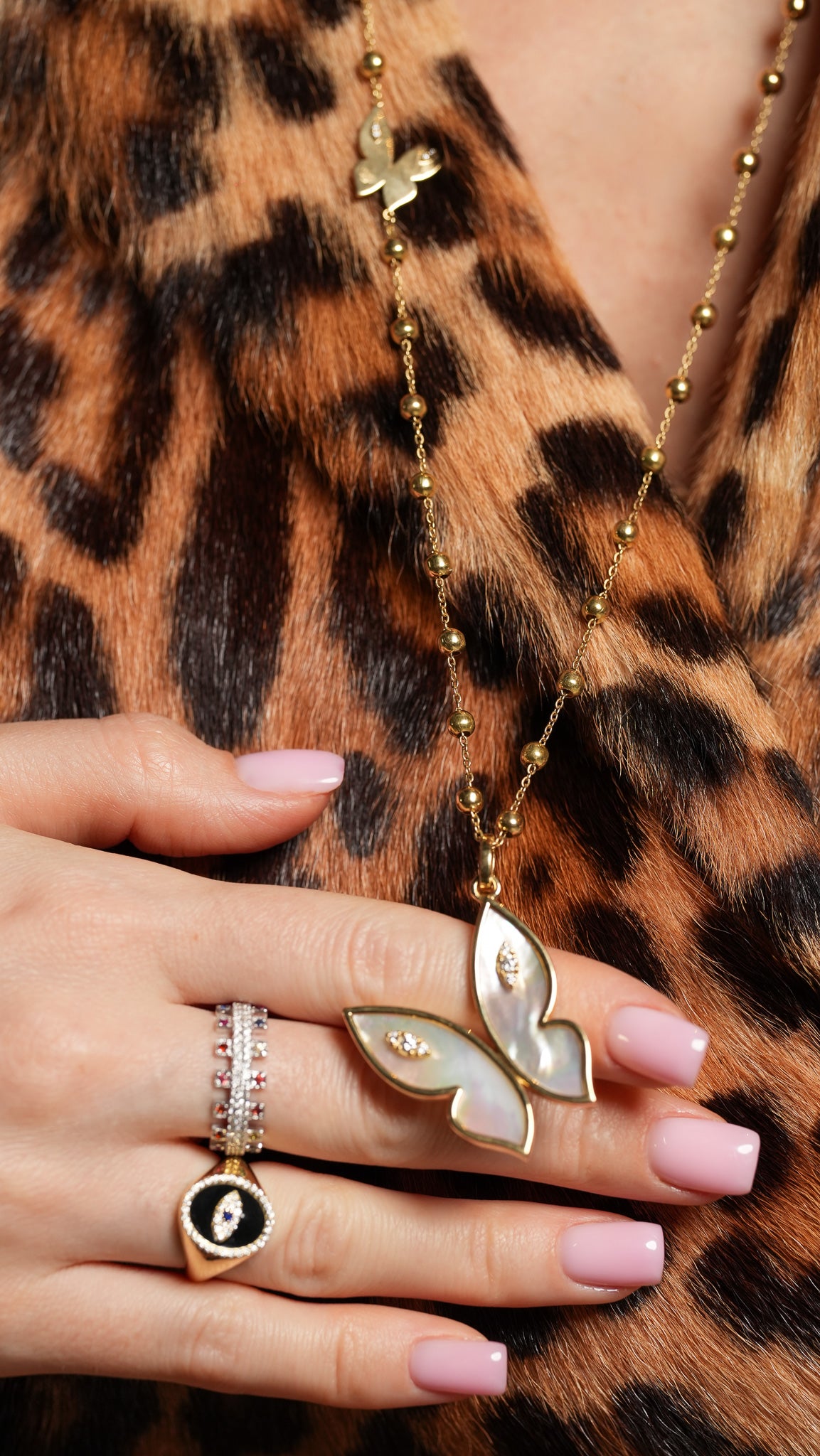 Farfalla Mother of the Pearl Necklace
