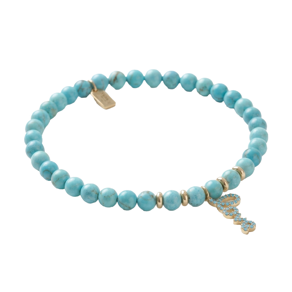 Azure Turquoise Bead Bracelet