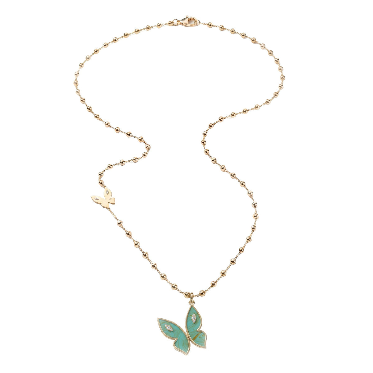 Farfalla Grand Turquoise Pendant Necklace