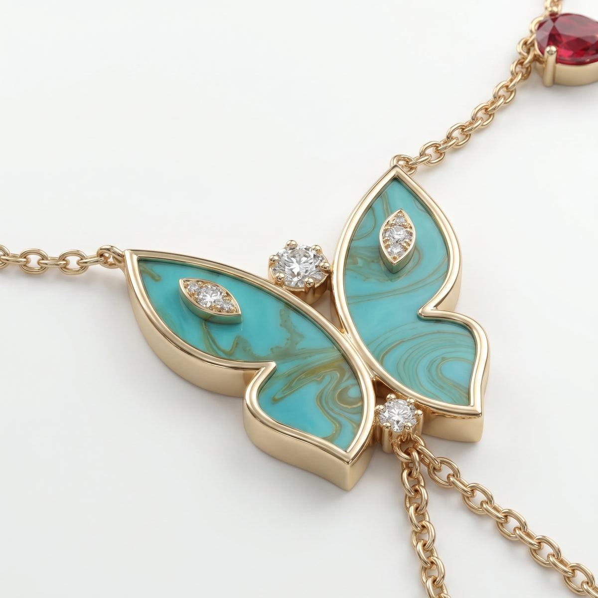 Farfalla Turquoise Hand Cuff