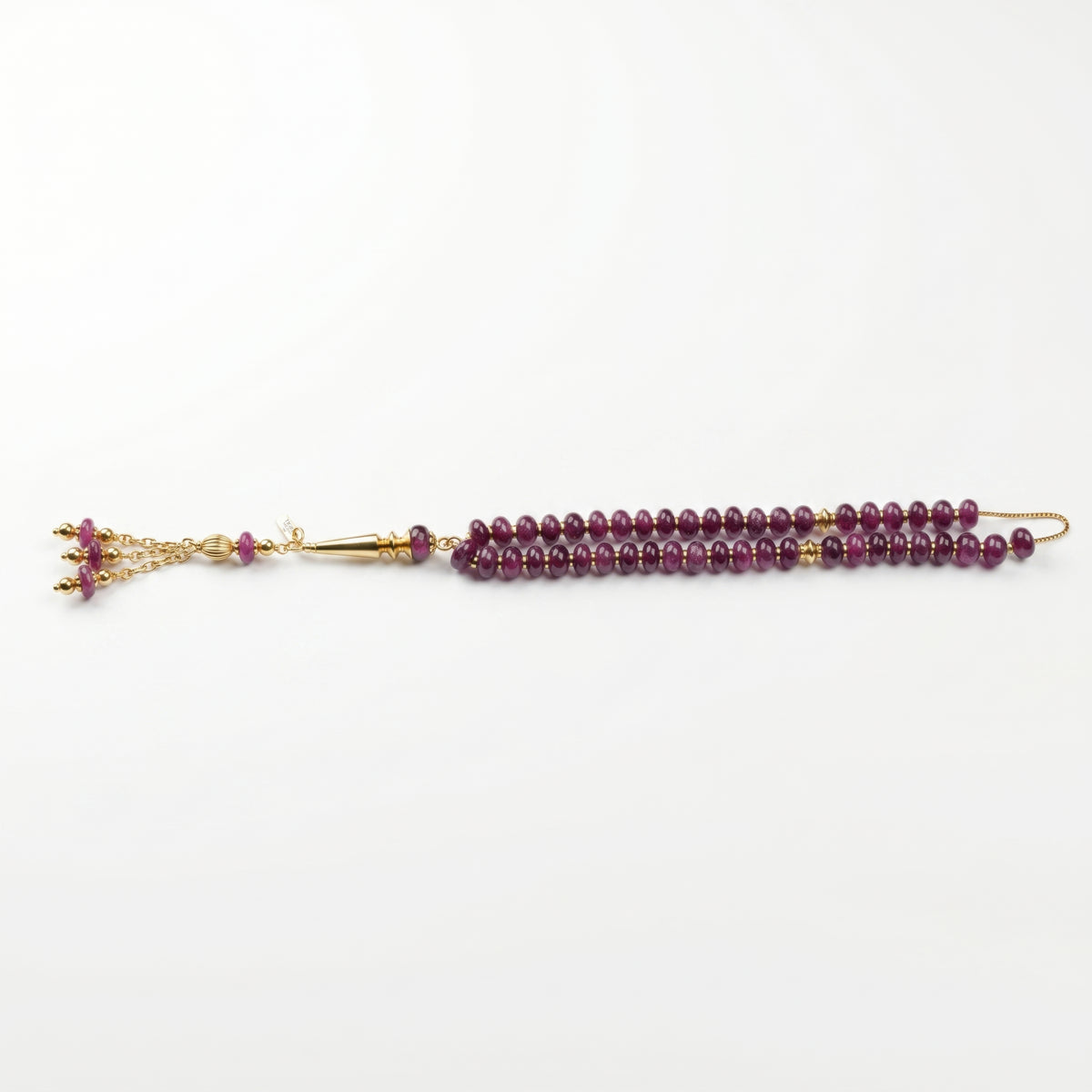 Ruby & Gold Misbaha