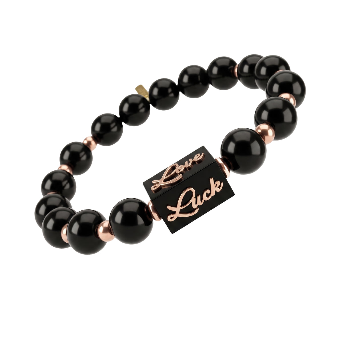 Mantra Noir Bracelet, 4 Words