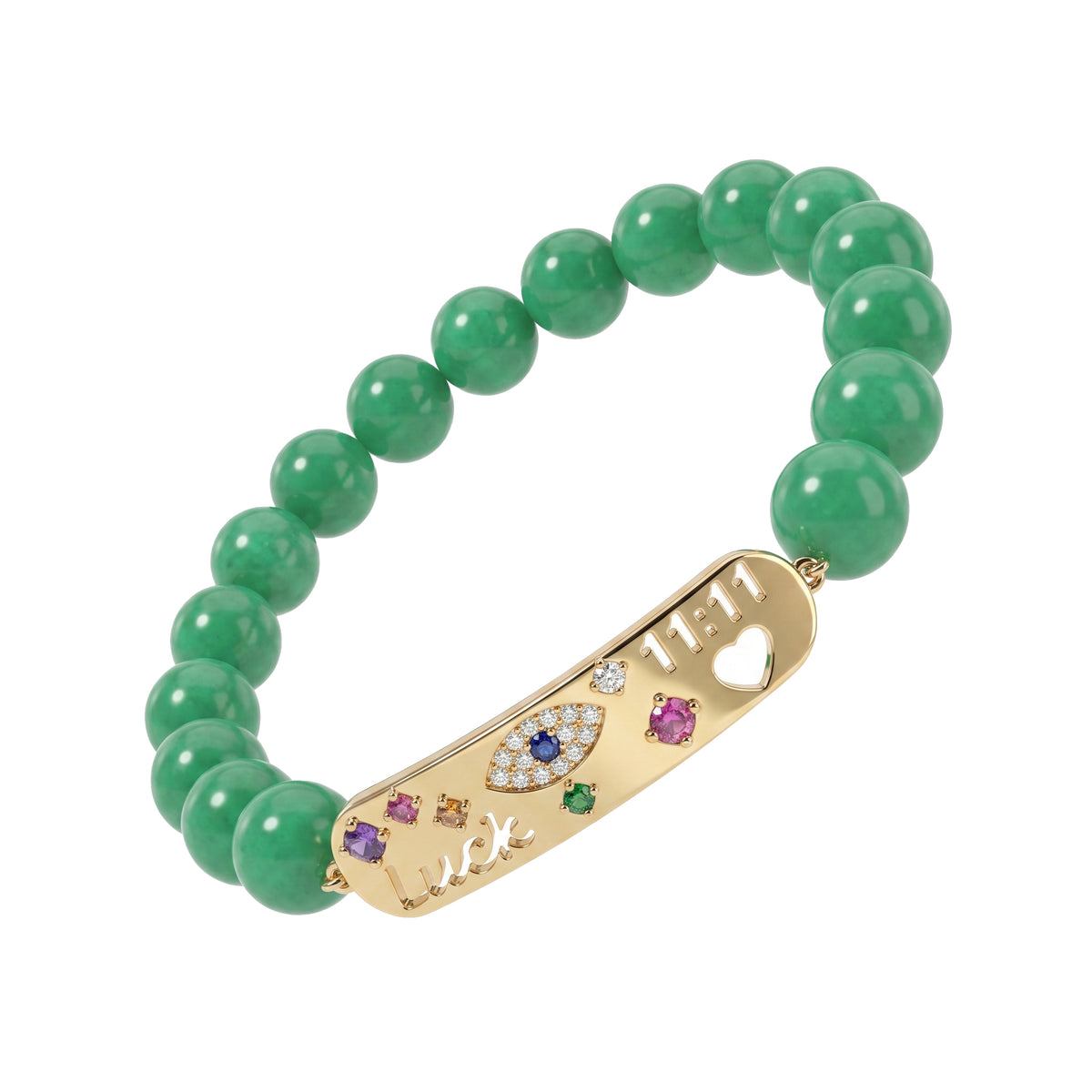 Chance 11:11 Jade Eye Bracelet