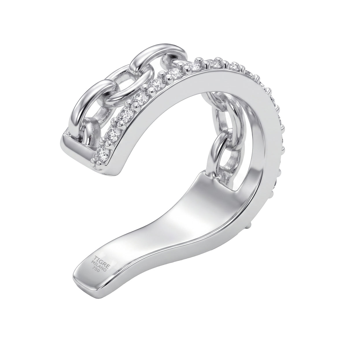 Chaîne White Gold Diamond Ear Cuff