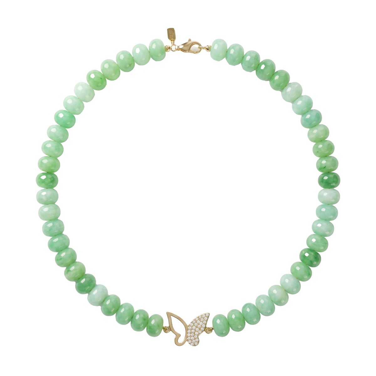 Farfalla Mini Celadon Bead Necklace