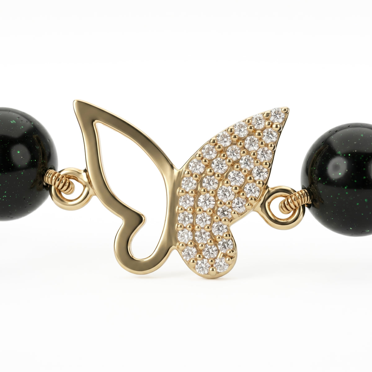 Farfalla Mini Violet Tigre Eye Necklace