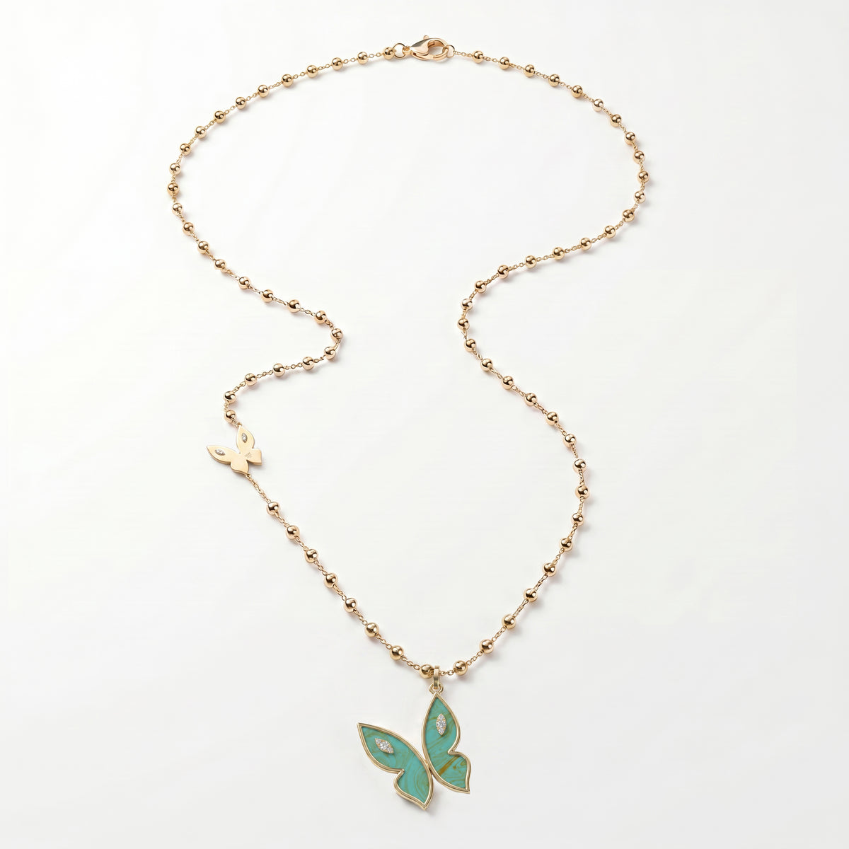 Farfalla Grand Turquoise Pendant Necklace
