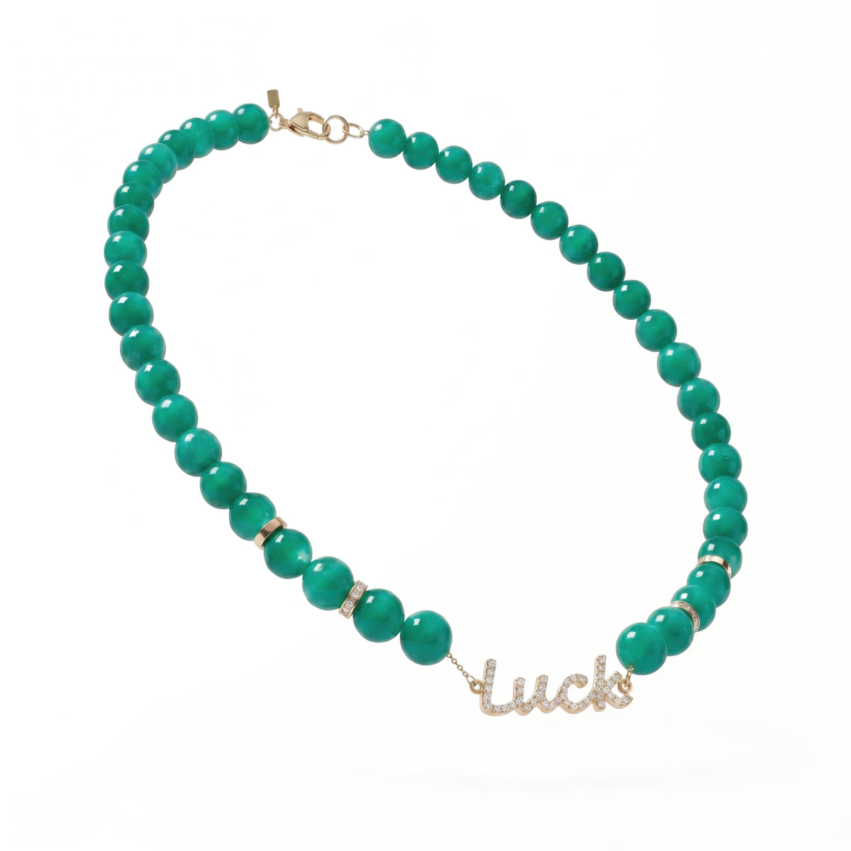 Chance Diamond Jade Choker Necklace
