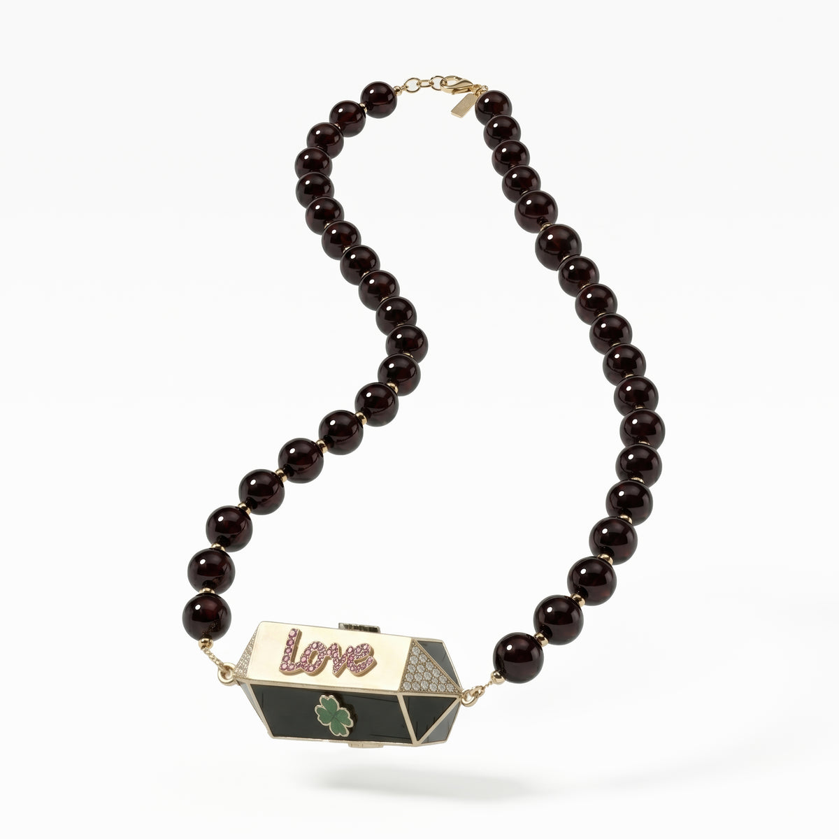 Fanous Garnet Gold Necklace