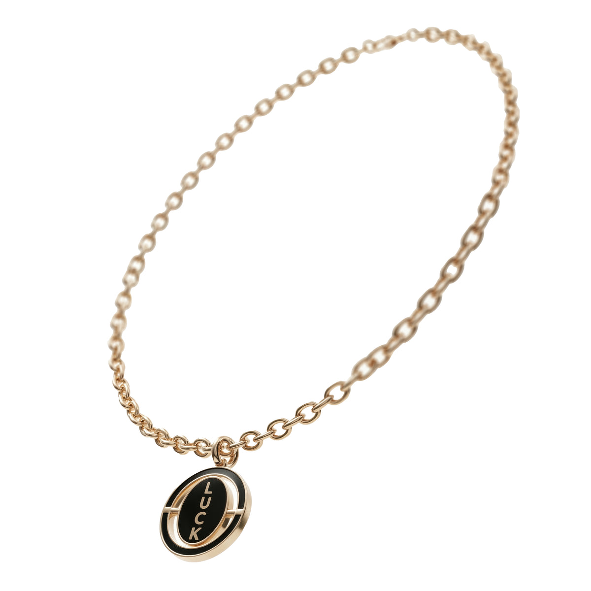Amour & Chance Reversible Oval Necklace