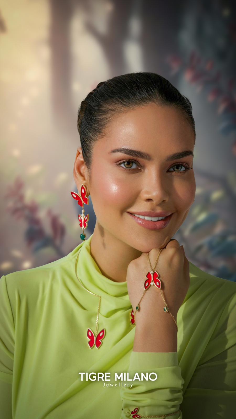 Farfalla Turquoise Hand Cuff