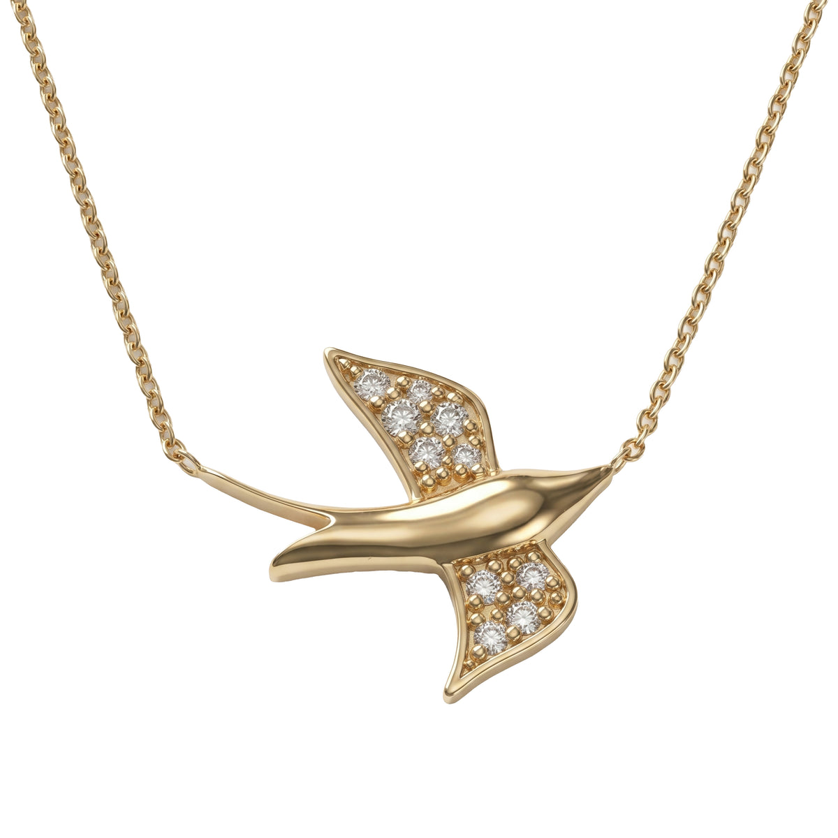 Unstoppable Diamond Bird Necklace