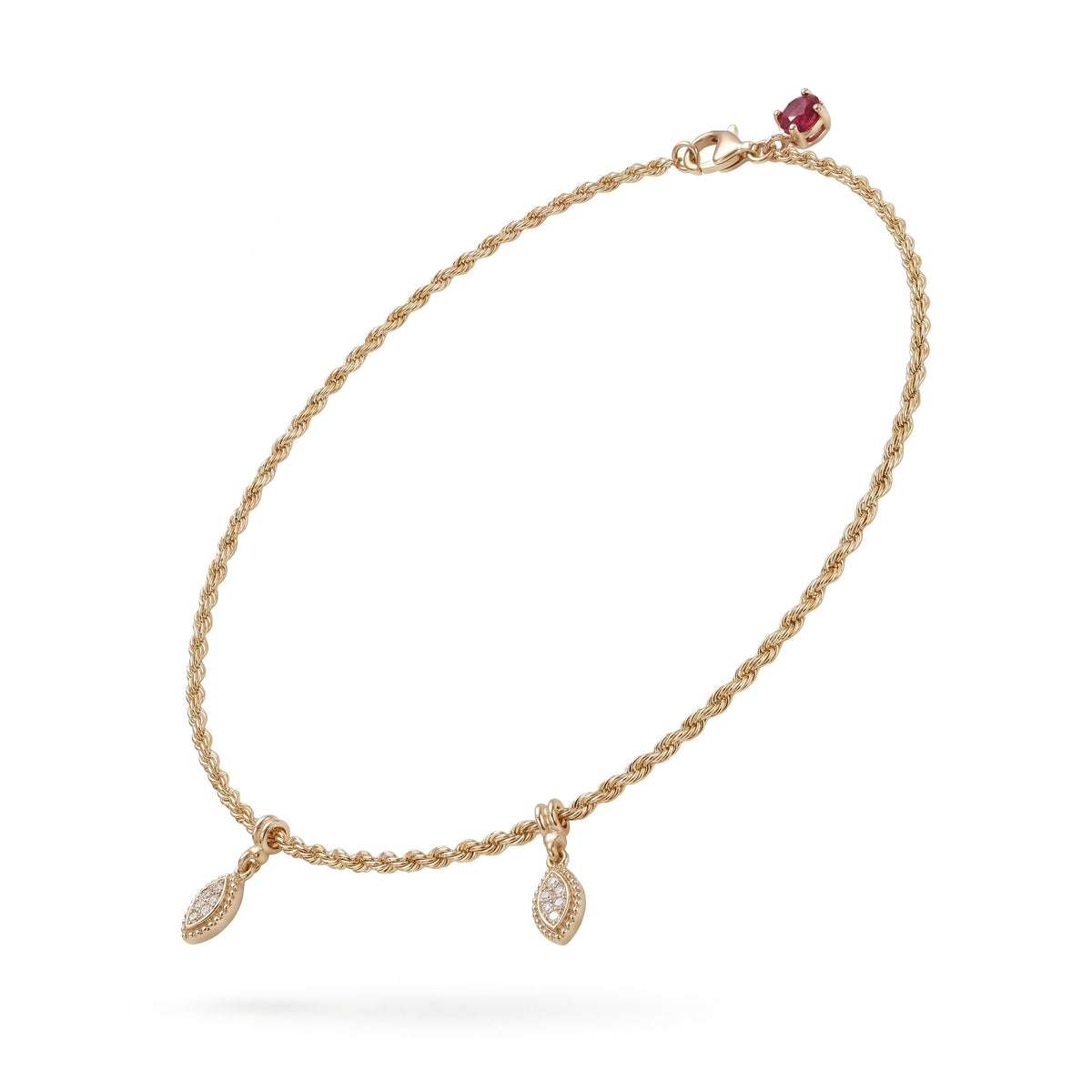 Marquise Diamond Anklet, 2 Motifs