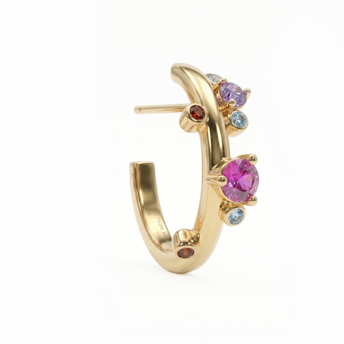Gemma Bloom Double-Row Earrings