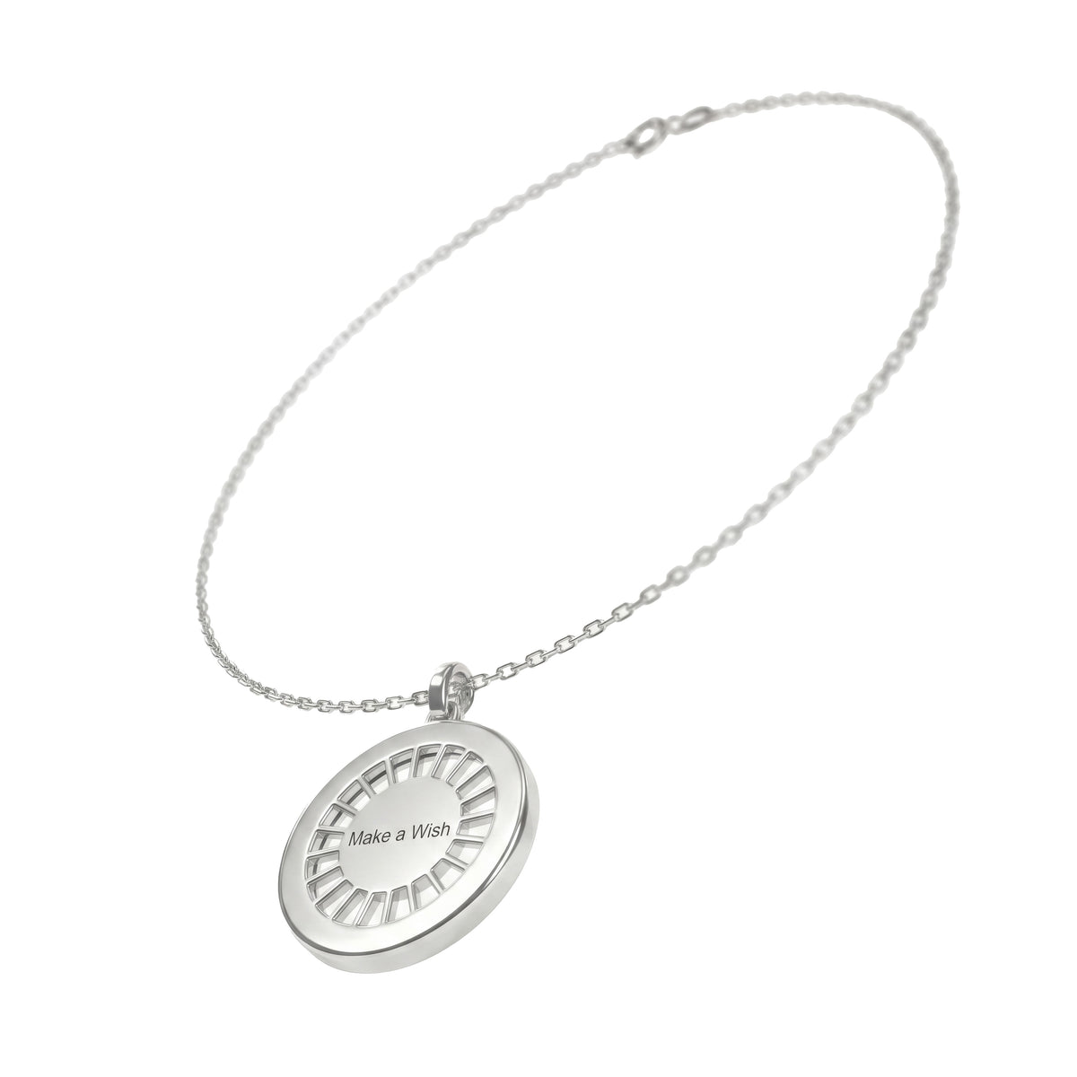 11:11 Noir Diamond Medallion Necklace
