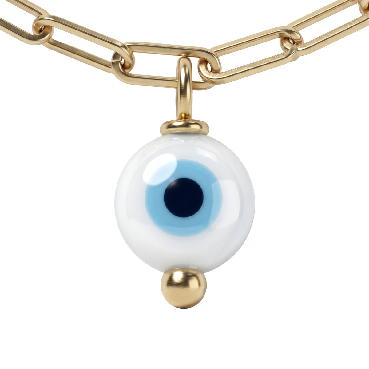 Regard Diamond Anklet, 2 Eye Motifs