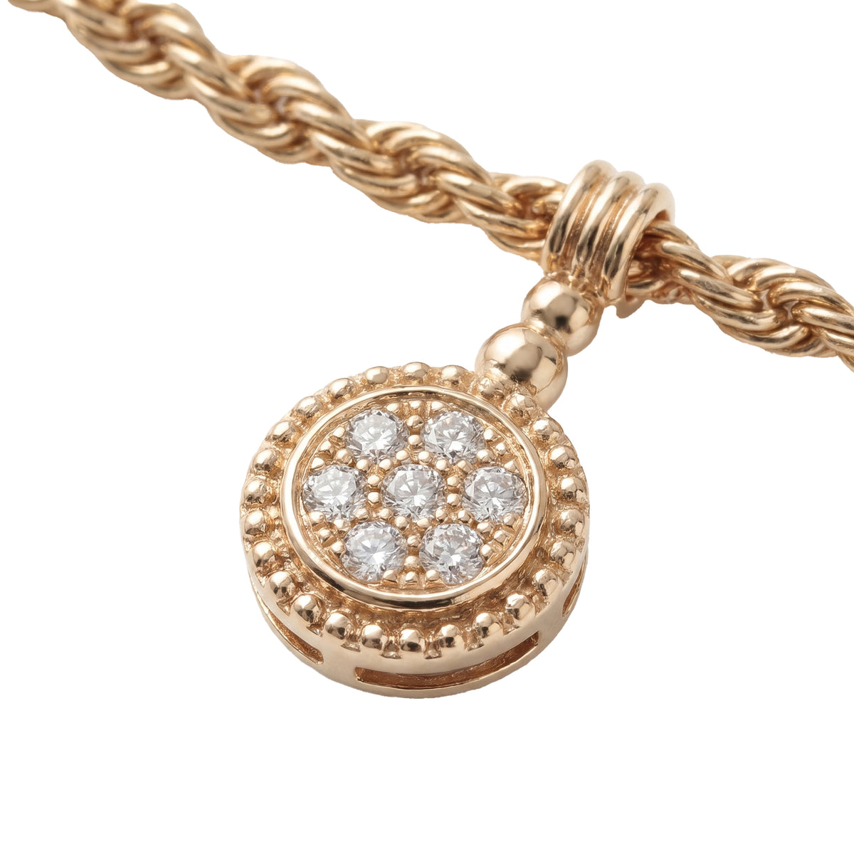 Diamond Anklet, 2 Motifs, Marquise & Round