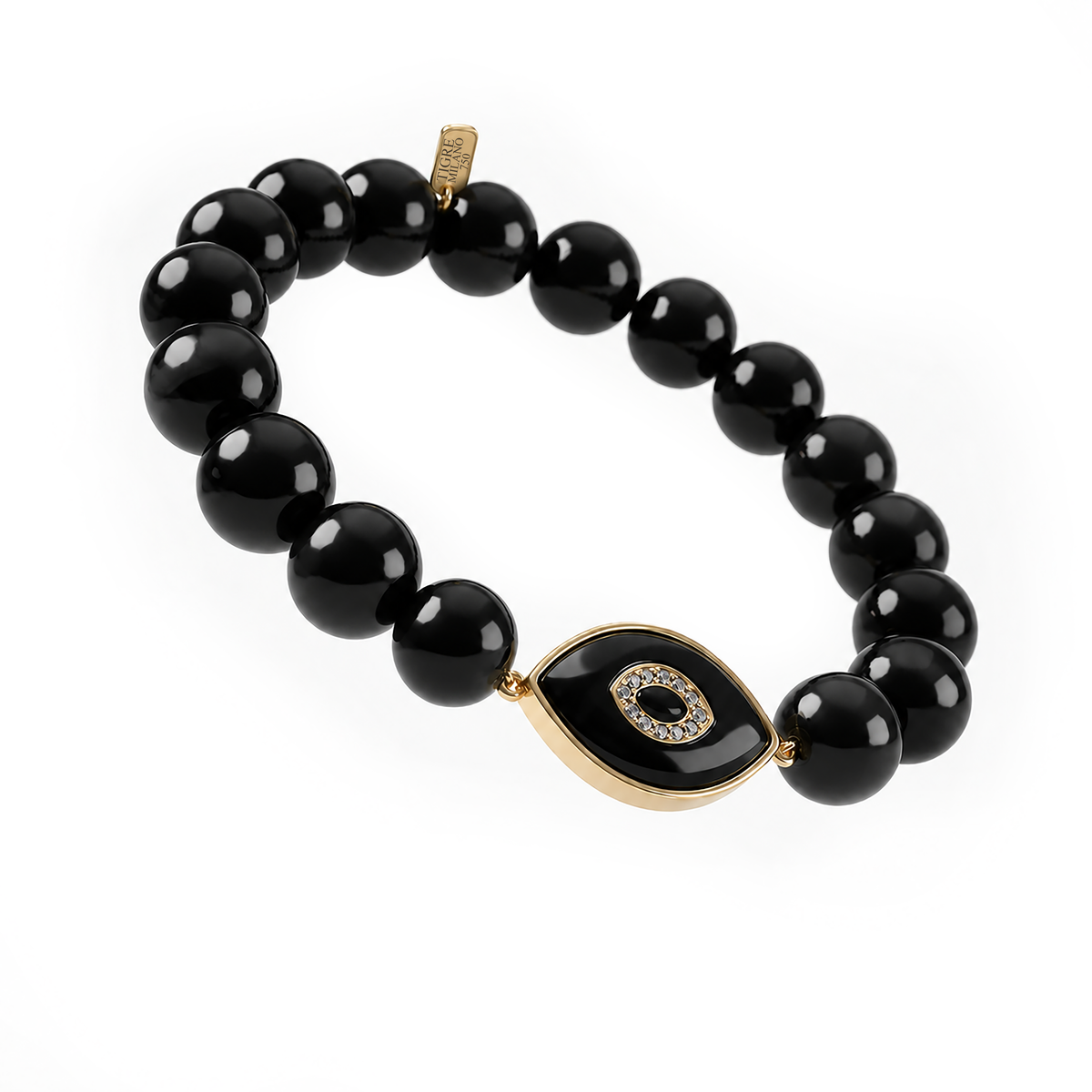 Regard Noir Onyx Bead Bracelet
