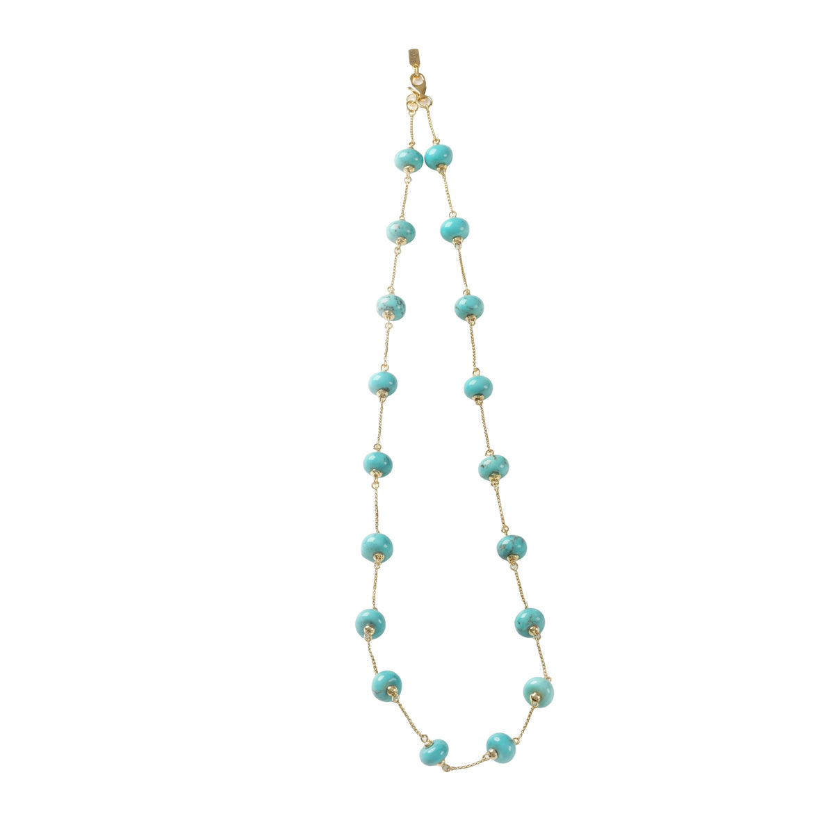 Turquoise Necklace, 18 Beads
