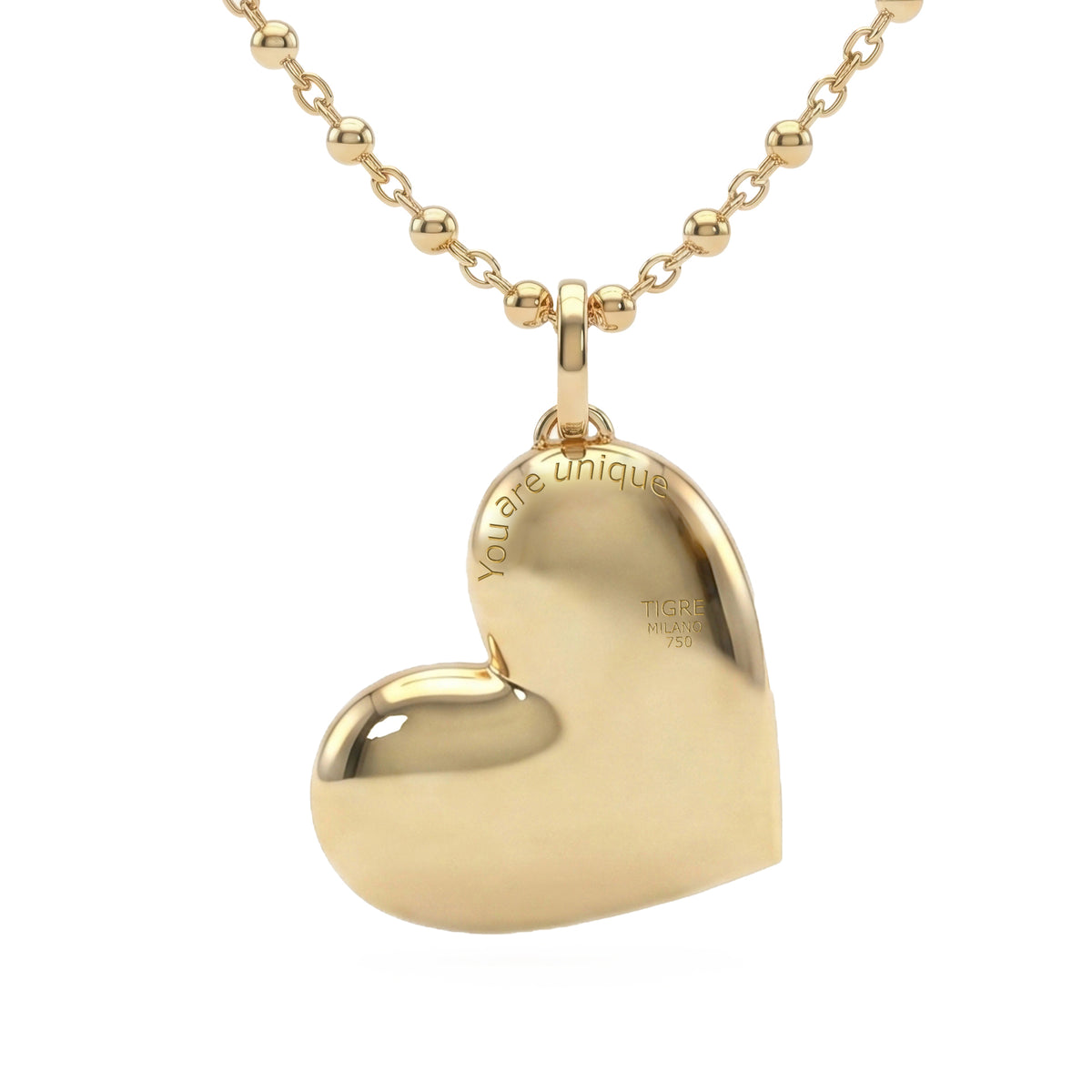 Volumé Heart Pendant Necklace