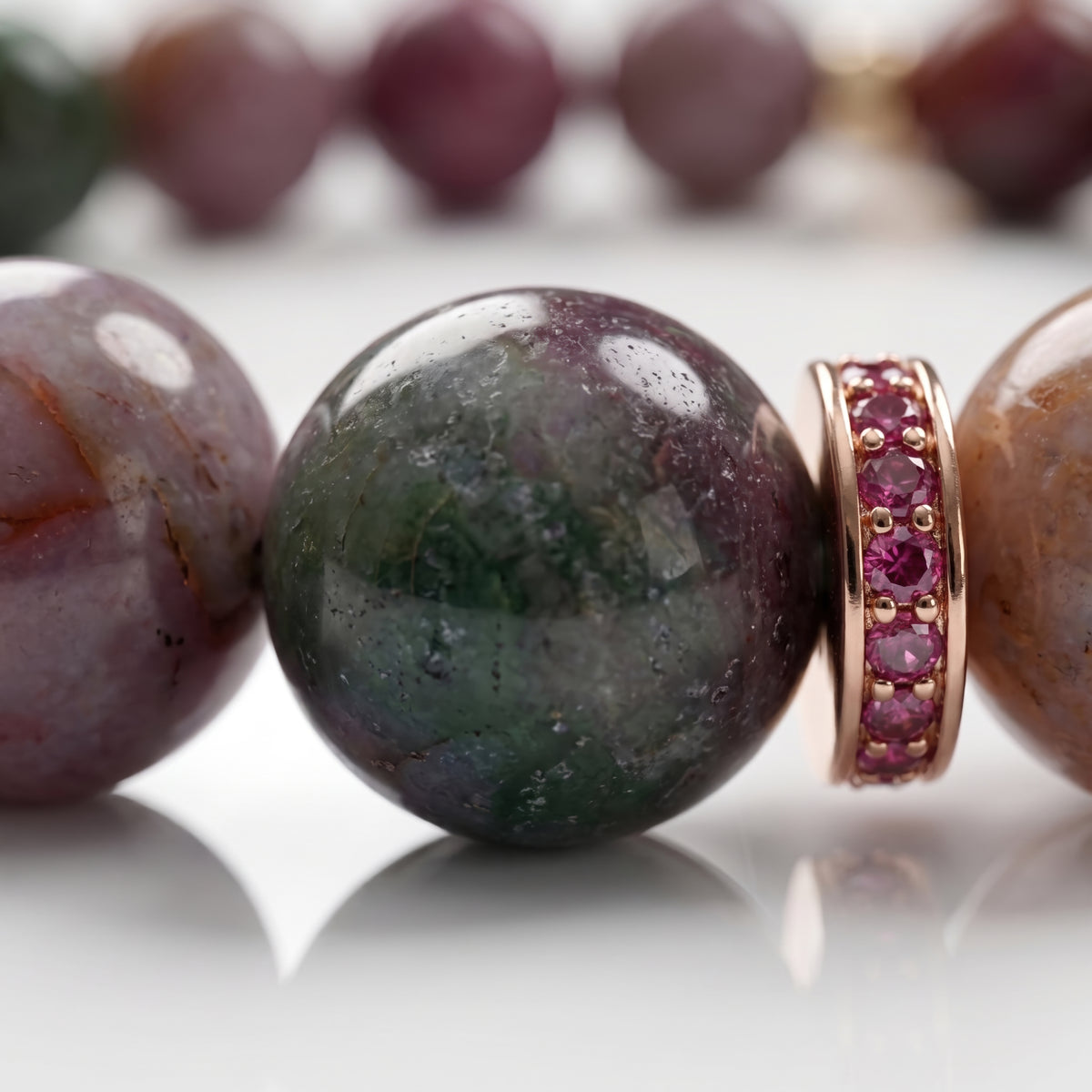 Prisma Bloodstone Stopper Bracelet