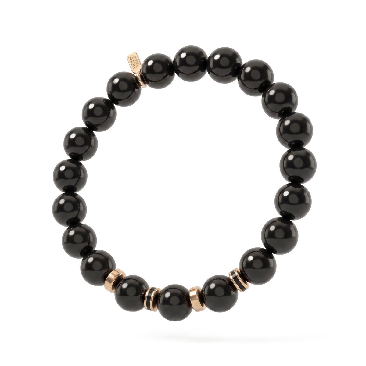 Onyx Bead Bracelet, 5 Stoppers