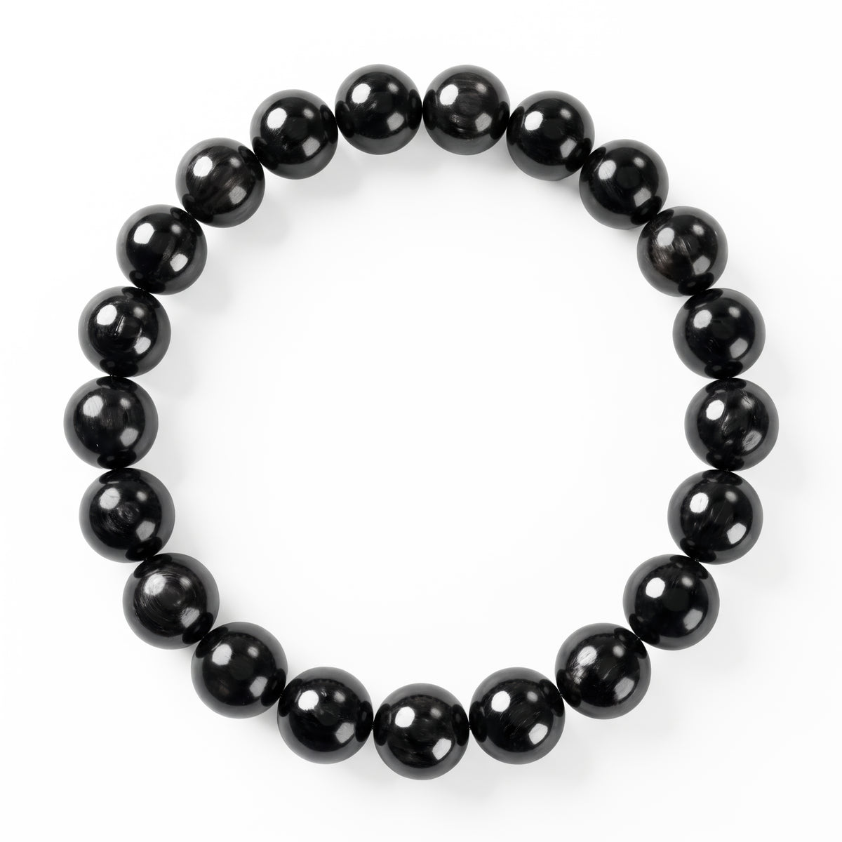 Onyx Lumière Polished Bead Bracelet