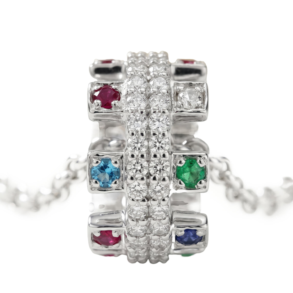 Buzzle Solitaire Diamond Pendant Necklace