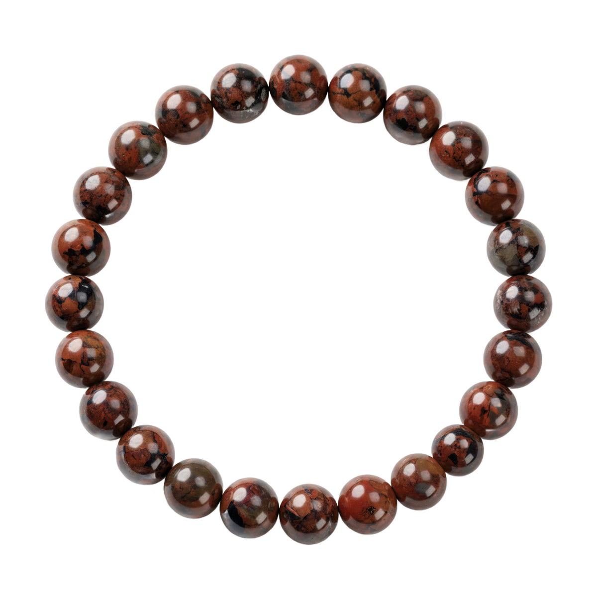 Brique Jasper Bead Bracelet