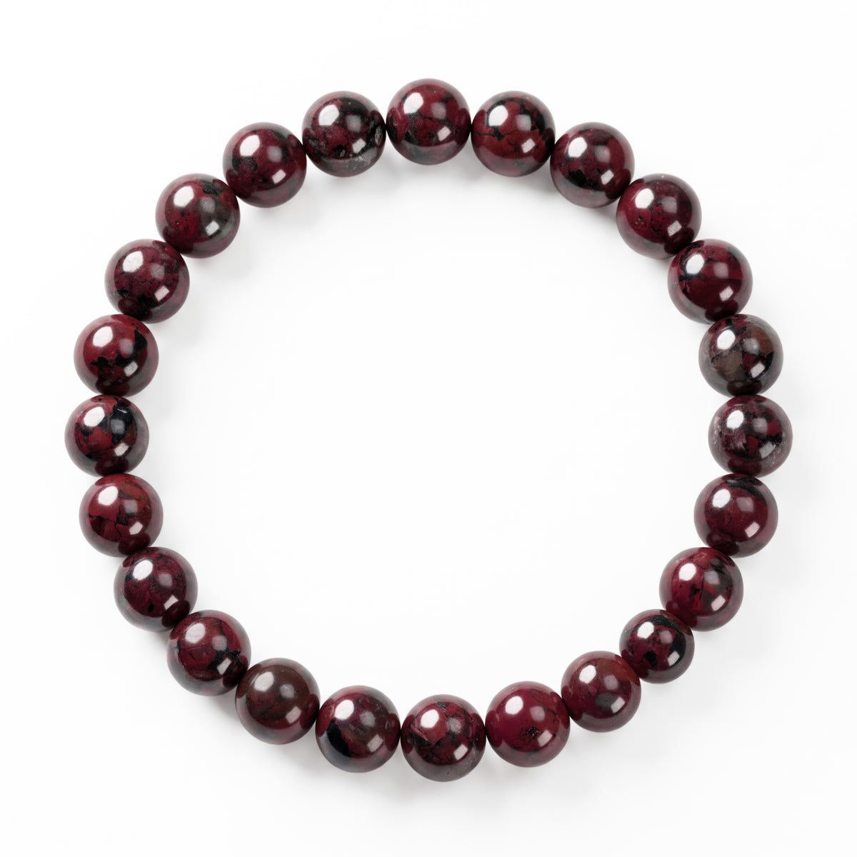Brique Jasper Bead Bracelet