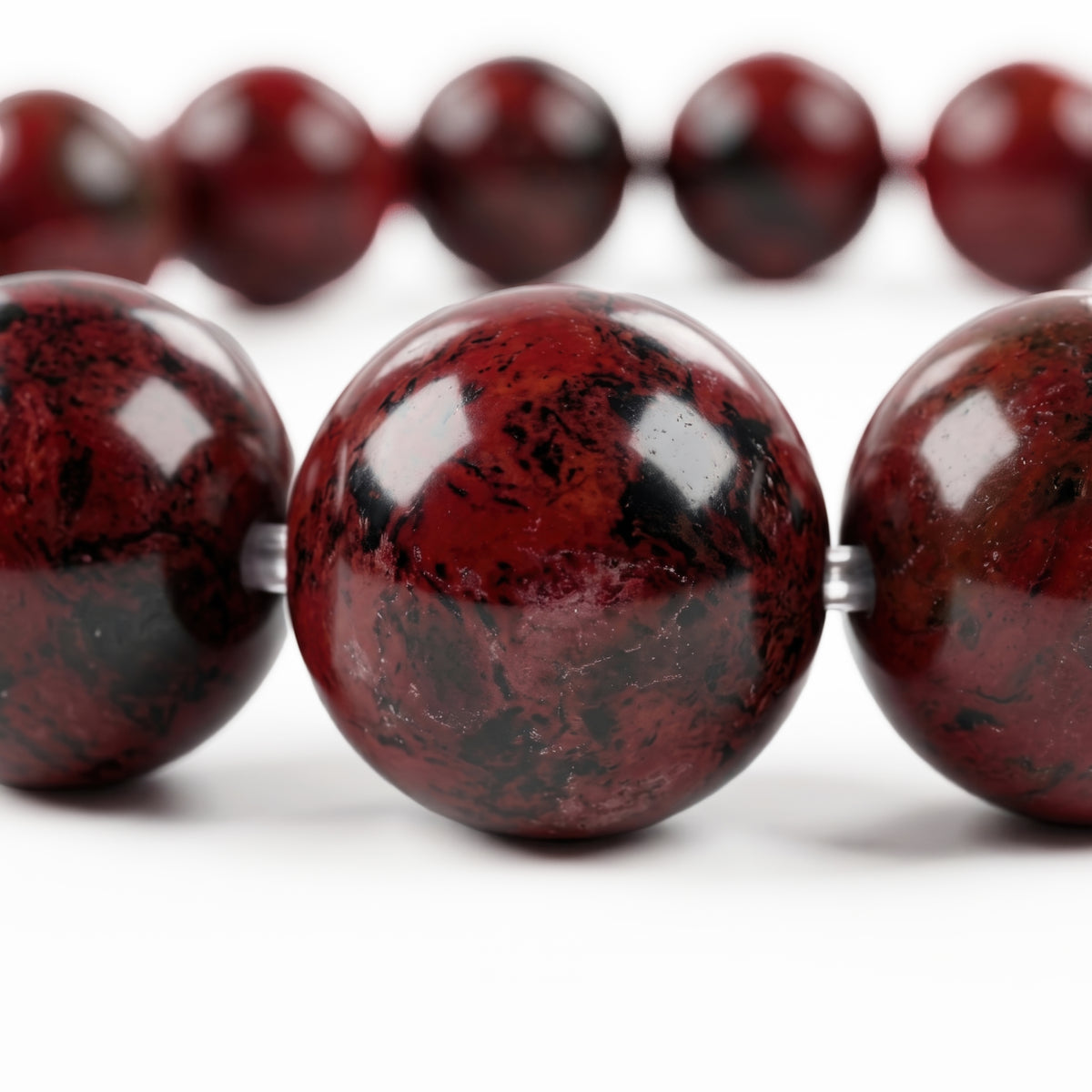 Brique Jasper Bead Bracelet