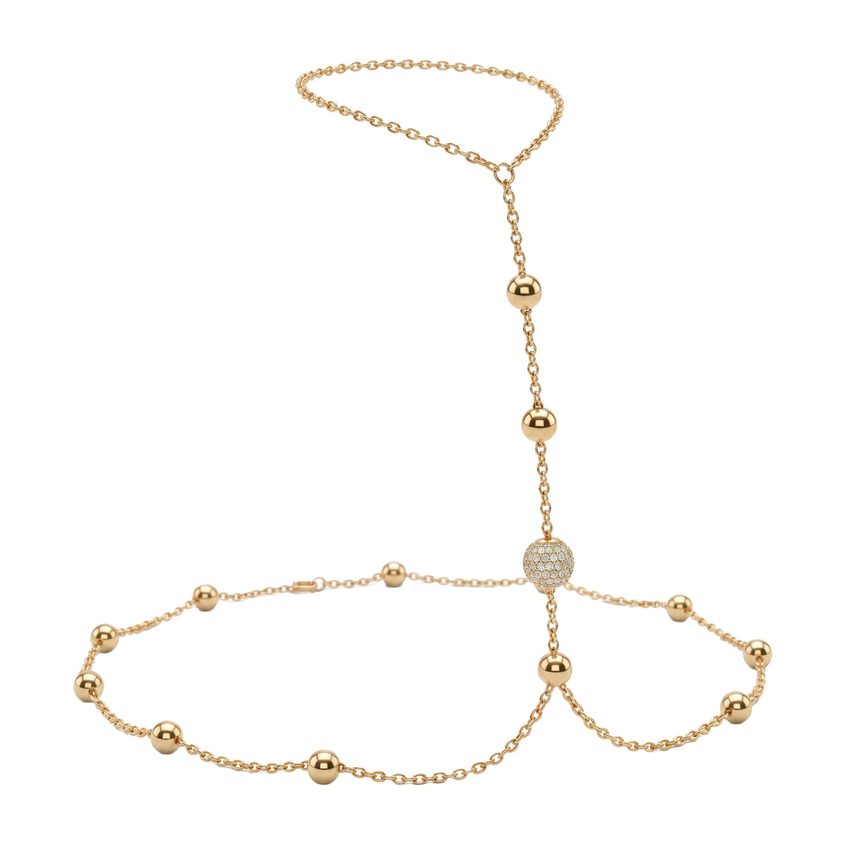 Boule Diamond Chain Hand Cuff