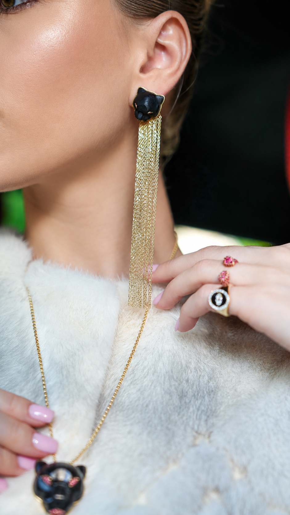 Tigre Signature Head Earrings