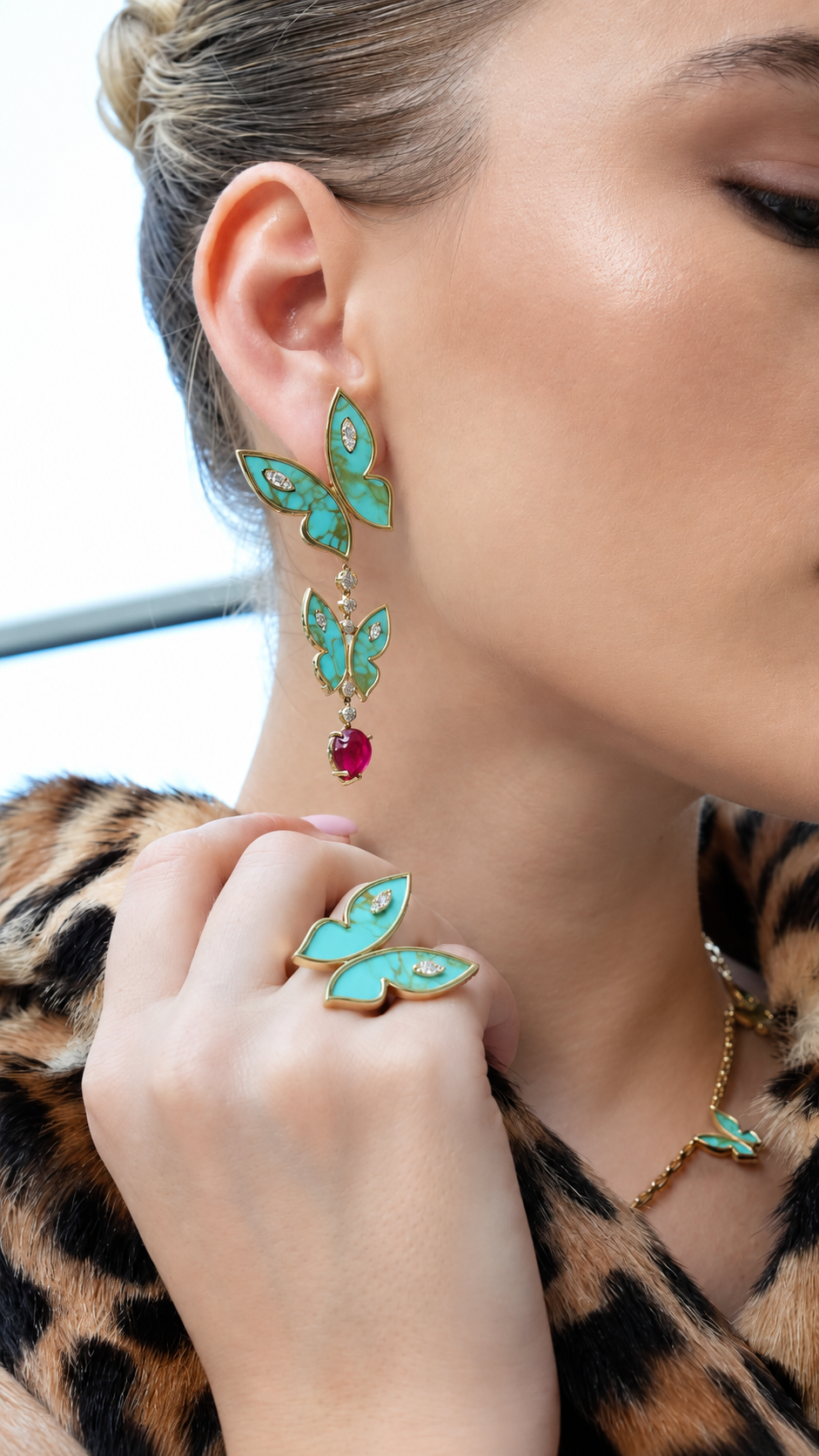 Farfalla Grand Turquoise Ring