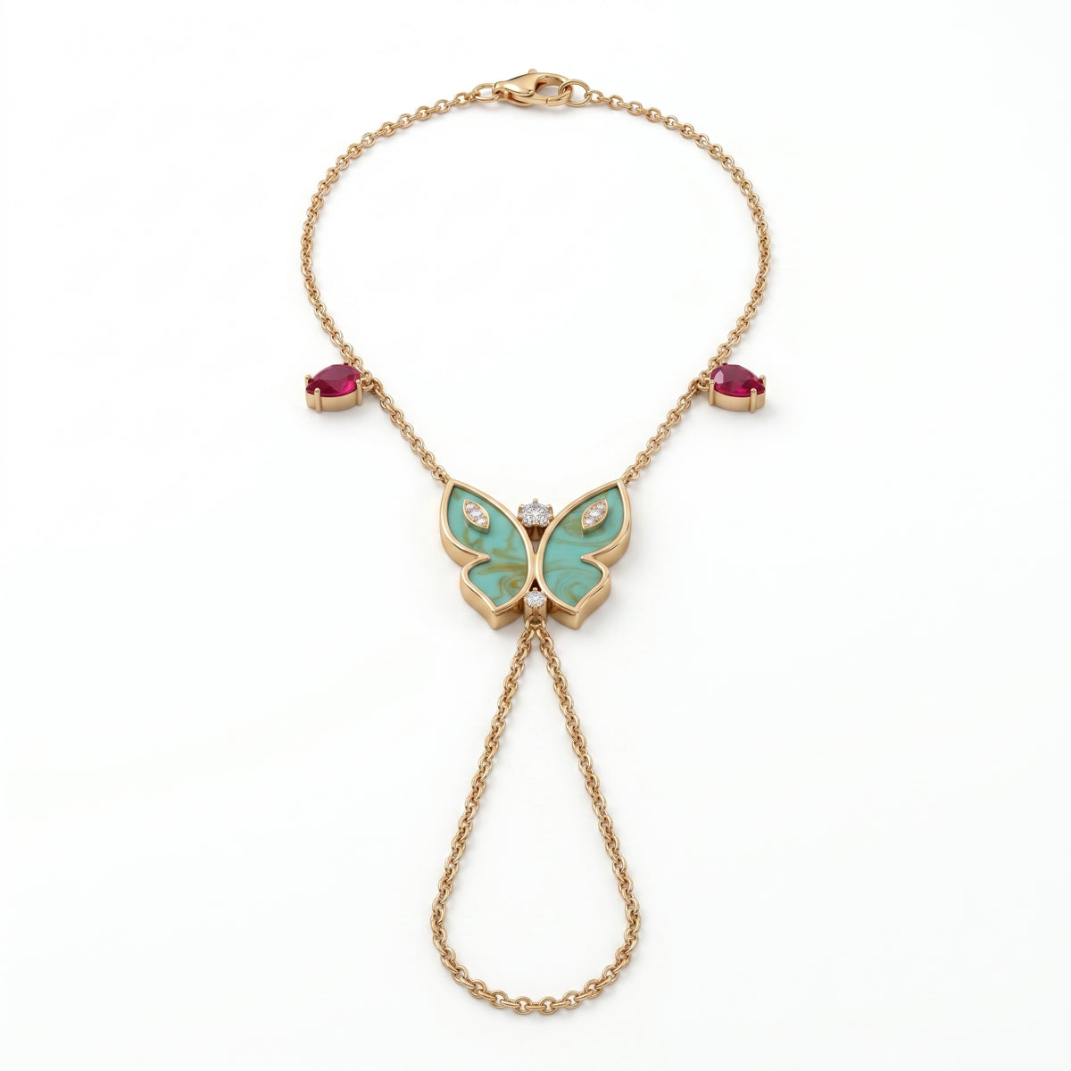 Farfalla Turquoise Hand Cuff