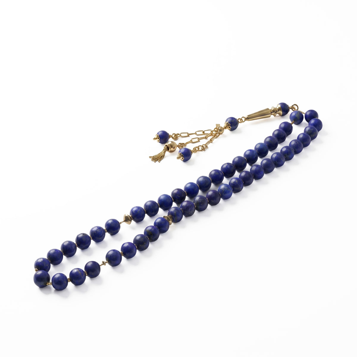 Lapis Lazuli & Gold Misbaha