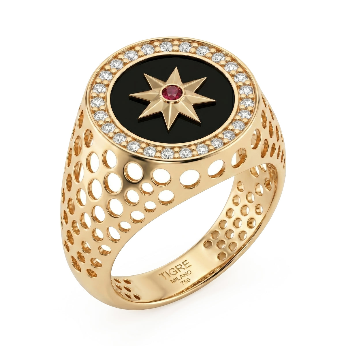 Rosée Round Stone Ring