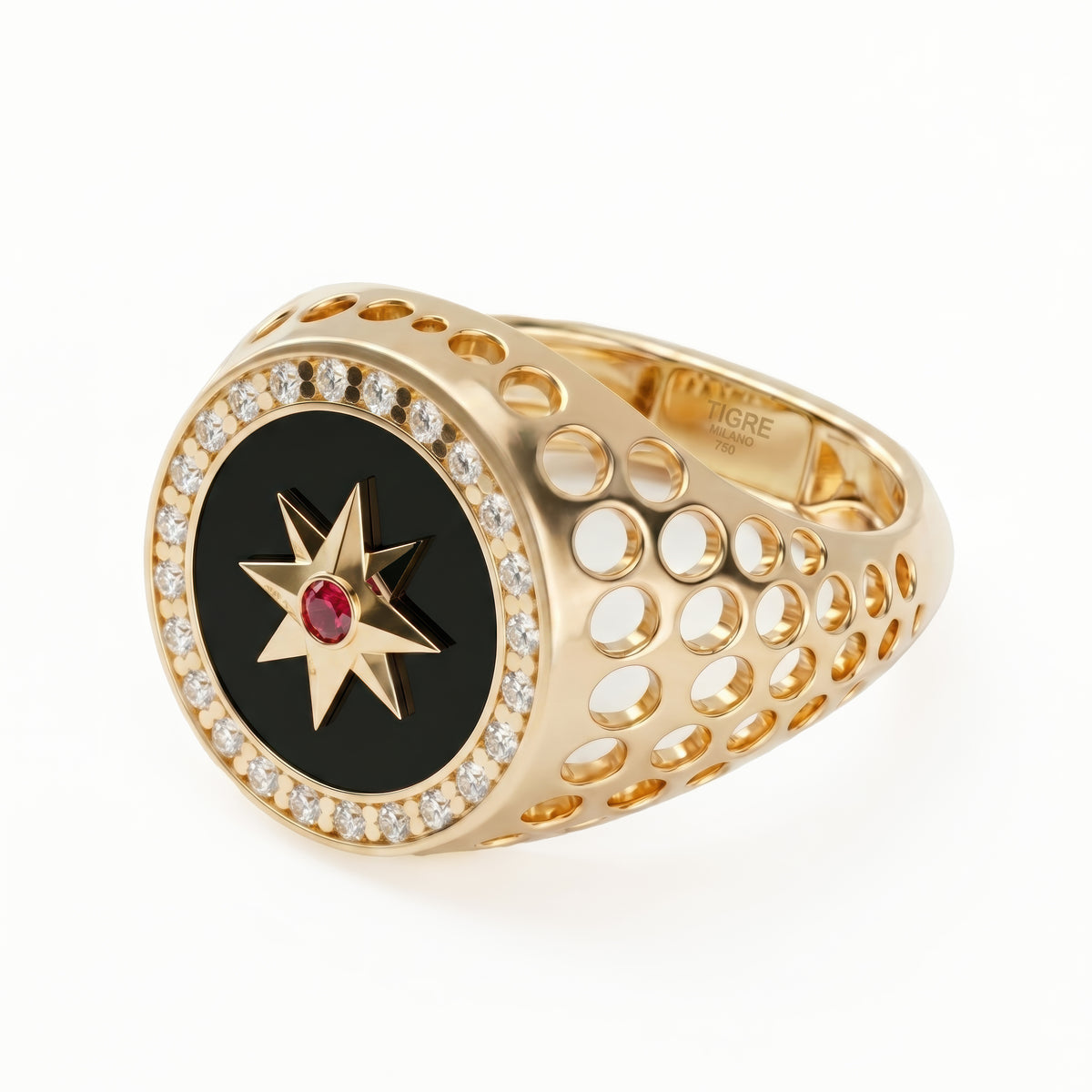 Rosée Round Stone Ring